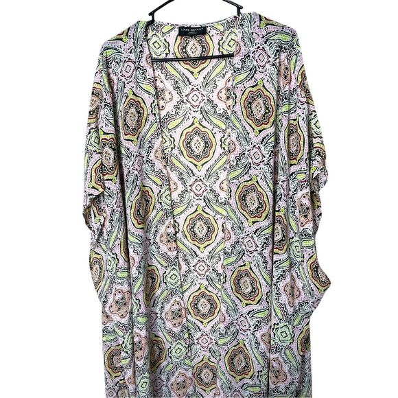 Lane Bryant Maxi Chiffon Overpiece Cardigan Duster One Size - Picture 2 of 10